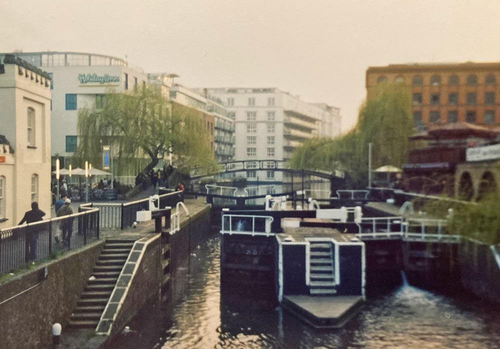 Camden town with canal