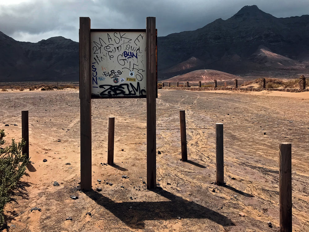 Beach sign