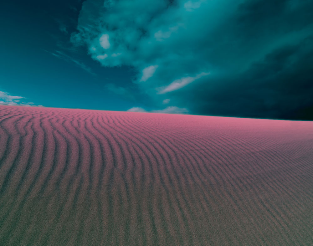 Corralejo dunes during storm