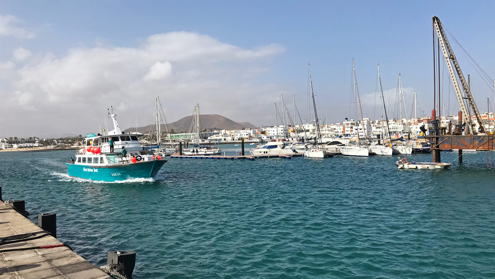 Corralejo harbor