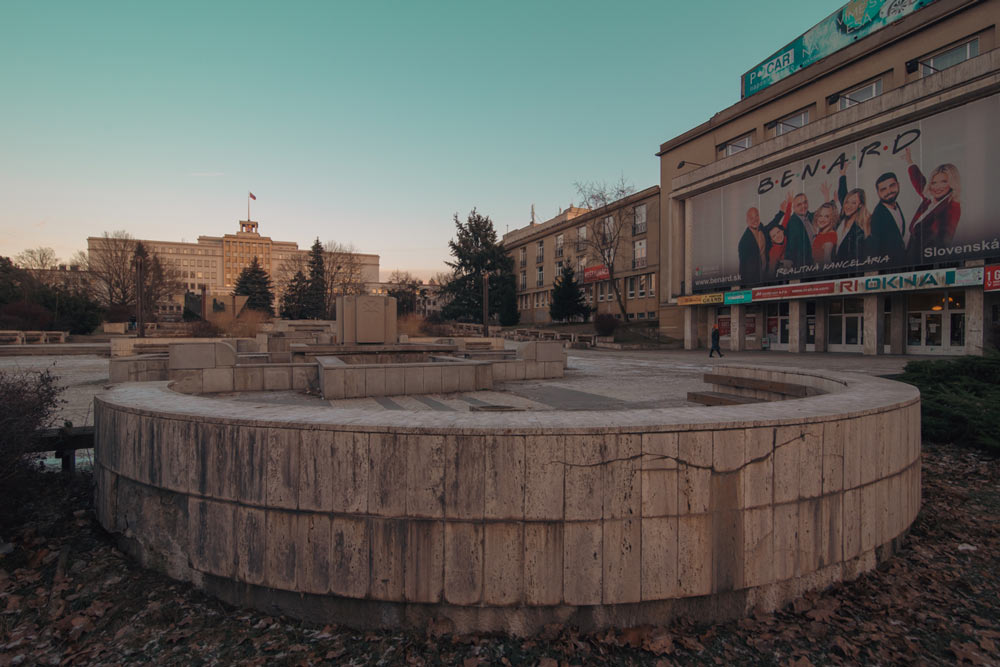 Peace square - Prešov soviet architecture