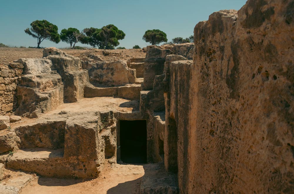 Tombs of Kings Paphos - catacomb and stairs