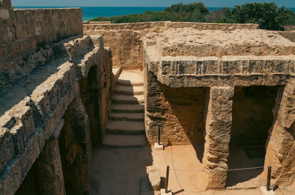 Tombs of Kings Paphos - stairs