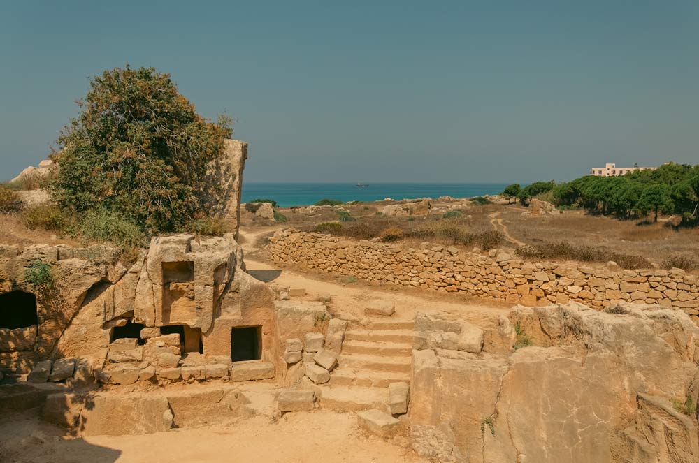 Archeological site near sea, Cyprus