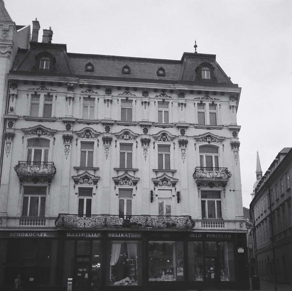 Architecture in the old town in Bratislava