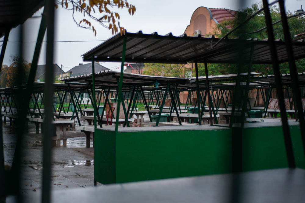 Open Air market in Bački Petrovac in Serbia