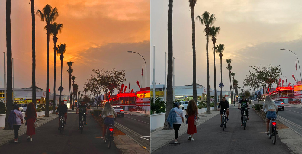 How to edit a sunset photo on iPhone