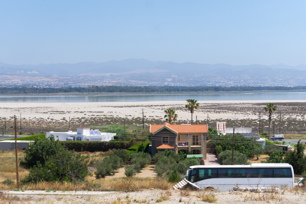 Akrotiri Village and Salt Lake