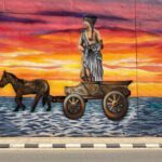 Goddess mural, Mandria, Cyprus