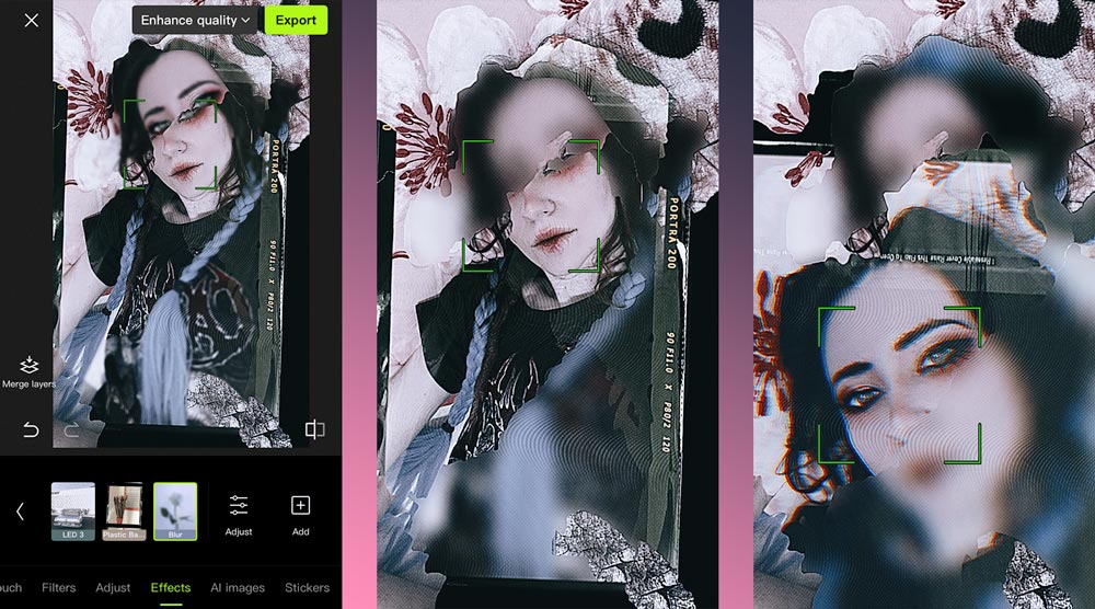 Aesthetic photo edit