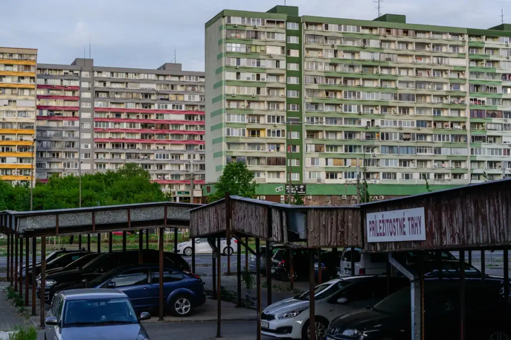 Parking near Lúčanka tram stop
