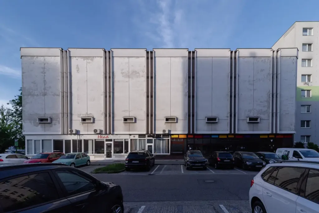 Brutalist garage